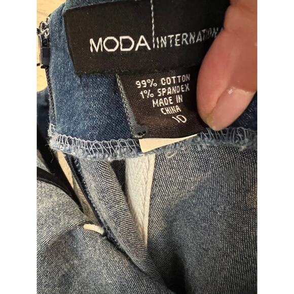 Vintage Y2K Moda International Boned Denim Corset Dress - Picture 7 of 7